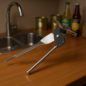 Abrelatas Pedrini Lillo con abridor de botellas cromado 0018,8, herramienta de cocina multiusos - Product Image 3