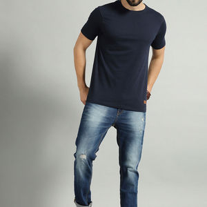 Vêtements grande taille pour hommes T Shirt pour hommes à manches courtes 2023 pur coton mélangé avec logo personnalisé dernier design T-shirts pour hommes vierges unis - Product Image 4
