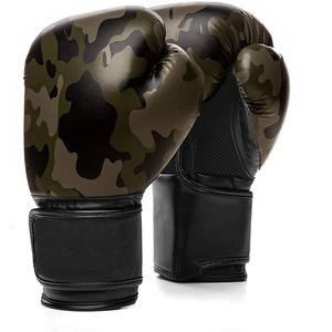 Nouveaux gants de boxe professionnels en cuir pour la formation Logo personnalisé gants de boxe respirants et confortables - Product Image 1