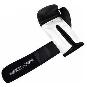 Venta al por mayor profesionales logotipos personalizados 12oz 14oz PU cuero ecológico de alta calidad guantes de boxeo gemelos entrenamiento MMA - Product Image 3