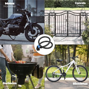 Cavo per Bicicletta con Chiave Piatta 18 mm x 100 cm - Product Image 6
