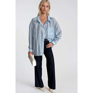 Chemise en modal surdimensionnée Dokulu - Bleu - Bleu - Product Image 2
