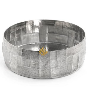 Bol à chocolat en métal forme ronde couleur argent vaisselle décorative bol sucré vente chaude nouveauté bol de présentation de bonbons en métal - Product Image 1