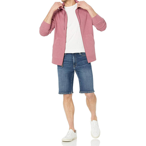 Sudadera con cremallera completa y estilo para hombre, cómoda Sudadera con capucha de uso diario con cremallera, moda informal con logotipo frontal - Product Image 1