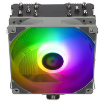 Thermalright AK120 SE ARGB Lightair Caja de enfriamiento de caja de PC de larga duración con ventiladores RGB 1550 RPM Tubos de calor de aluminio y cobre negro