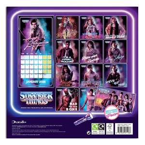 Calendrier mural et de table Stranger Things 2025, design imprimé sur papier avec horloge et mini-affiches pour exposition - Product Image 6