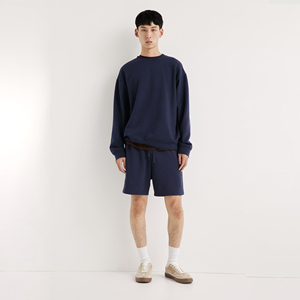 Muestra OEM 380G Conjunto sólido de invierno para hombre 100% Algodón Jersey con capucha y pantalones de chándal Impreso Ropa bordada de gran tamaño - Product Image 3