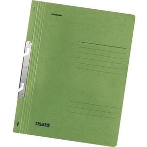 Falken DIN <b>A4</b> 250g/m Manila Cardboard Green Clip <b>Folder</b> Product Category - Product Image 1