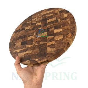Planche à découper en bois de teck de grain d'extrémité de haute qualité bloc à découper de qualité supérieure fait à la main directement du Vietnam - Product Image 4