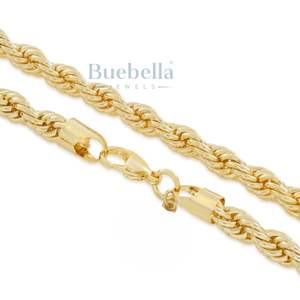 Venta caliente 14K chapado en oro 925 plateado 8mm Moissanite Cadena de cuerda de diamante para hombres - Product Image 2