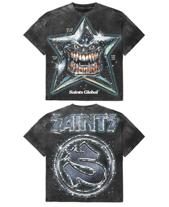 T-shirt vintage personnalisé lavé à l'acide T-Shirt Streetwear court en coton éponge lourd Impression graphique personnalisée de haute qualité - Product Image 5