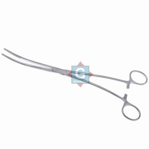 Pinzas de Curvatura de 10'' para Cirugía Uterina, Instrumento Quirúrgico de Precisión Manual, Clase I, Cirugía General, Acero Inoxidable, CE - Product Image 1