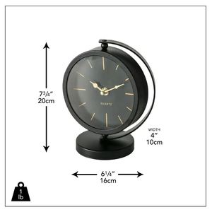 AK Brass Đen Hoàn Thành Kim Loại Bảng Đồng Hồ Với Vòng Cơ Sở Hiện Đại Đồng Hồ Cho Kệ Trang Trí Nội Thất/Bàn Trang Trí Nội Thất - Product Image 4