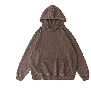 Sudadera con capucha de invierno personalizada, bordada, de algodón lavado y descolorido por el sol, de alto gramaje 420 g/m², oversize, cortavientos, ecológica, con hombros caídos - Product Image 5