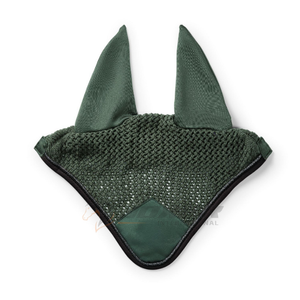 Bonnet anti-mouches pour chevaux fait à la main au Pakistan design crochet respirant léger couvre-oreille lavable et durable parfait - Product Image 4