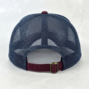 Custom Embroidered Trucker <b>Hat</b> Mesh Cap White <b>Navy</b> Red Wholesale Logo High Quality OEM ODM Low MOQ 5 Panel Casual Adjustable - Product Image 3