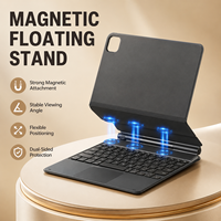 Funda con Teclado para Tablet al por Mayor OEM, Ligera, de Aluminio, con Función Inteligente de Activación/Suspensión y Teclas Resistentes a Salpicaduras