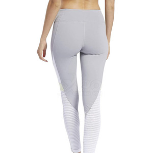 Concevez votre propre legging de fitness personnalisable pour femmes élastique taille moyenne solide respirant Spandex/polyester tissu pleine longueur - Product Image 6