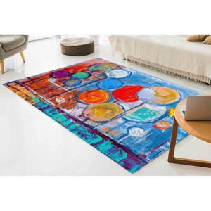 Alfombra con Estampado de Árboles Coloridos, Alfombra Impresa, Diseño Abstracto, Regalo de Lujo para Cocina, Alfombra Suave No Tejida - Product Image 4