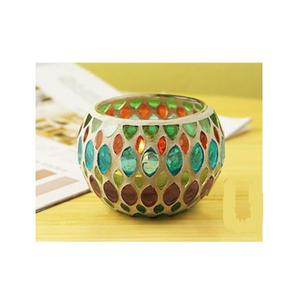 Support de lumière en T en mosaïque de différentes couleurs, bougies décoratives à thème, vente en gros, bougie colorée bon marché, divers modèles - Product Image 4