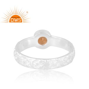 Meilleur design Bague en argent sterling 925 avec citrine naturelle Bijoux personnalisés pour femmes Cadeau pour elle - Product Image 2