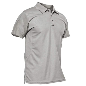 Estilo personalizado Casual liso manga corta hombres camisetas polo 100% algodón bordado polos - Product Image 5