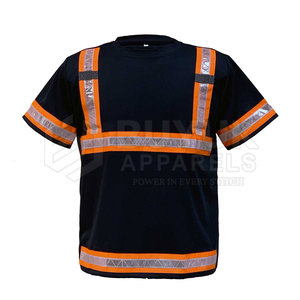 <b>Hi</b> <b>Vis</b> Short Sleeve Reflective Breathable 100% Polyester Regular Fit <b>Shirt</b> for Infrastructure Work High Visibility - Product Image 2