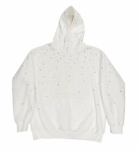 Nouveau sweat à capuche en diamant avec strass personnalisé sweat à capuche en strass de haute qualité coupe ample sweats à capuche à manches longues en tissu pour hommes - Product Image 4