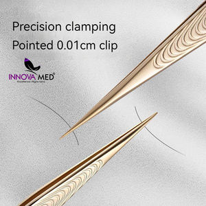 INNOVAMED INSTRUMENTS Meilleure vente pince à cils de qualité supérieure doré Logo personnalisé imprimé pointu personnalisable Service OEM - Product Image 6