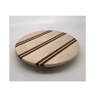 Umwelt freundlicher Acacia Wood Lazy Susan Glas gewürz regal Display Plattenspieler mit kleiner runder Plattenspieler form und heißem Verkaufs produkt