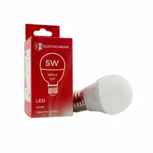 高品質5W G45LED電球E27屋内照明省エネ2年保証220V LED電球卸売