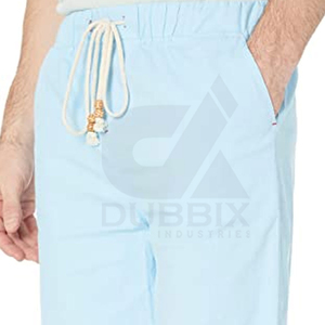 กางเกงขาสั้นผู้ชายแนวไฮสตรีทกางเกงขาสั้นสำหรับออกกำลังกายแห้งเร็วไซส์ใหญ่ย้อมสีพื้น - Product Image 3