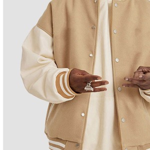 Vestes universitaire de haute qualité personnalisées Letterman broderie Logo manches en cuir saison d'hiver fabricant vestes pour hommes - Product Image 6