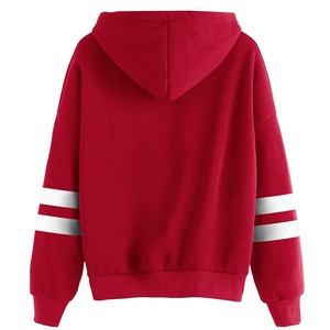 Sudaderas con capucha de algodón de alta calidad para mujer, venta al por mayor, sudaderas con capucha transpirables de colores de tela personalizadas de manga larga con capucha de alta calidad - Product Image 2