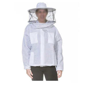 Chaqueta de seguridad para apicultura, poliéster, impermeable, protectora, a prueba de picaduras, duradera, ligera, para hombres, para cosecha de miel - Product Image 1