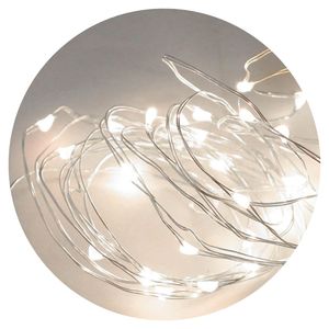 5m. mini ghirlanda di fili LED con telecomando 6500K 3xAA (Electro DH 79.719/DIA) - Product Image 1
