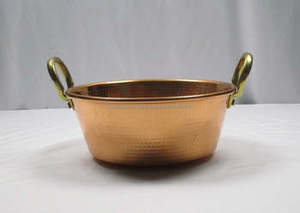 เครื่องใช้บนโต๊ะอาหารที่เหมาะสำหรับการเสิร์ฟอาหารและผลไม้ชามทองแดงทรงกำหนดเองดีไซน์ล่าสุด - Product Image 6