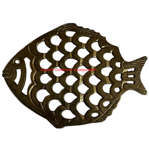 Handcrafted Decorative Gold Metal Trivet Elegant Heat Resistant Table Modern <b>Kitchen</b> <b>Decor</b> <b>Accessory</b> Housewarming Gift On-Sale - Product Image 3