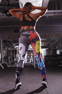Leggings d'entraînement pour femmes Taille haute Longueur cheville Leggings push up Slim Leggings Fitness Digital Sublimation Printing Leggings - Product Image 3