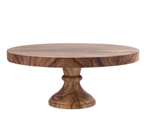 Soporte de pastel de madera con tapa redondeada de un solo nivel propósito decorativo vajilla al por mayor para exhibición de pasteles - Product Image 3