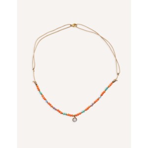 CUCOCUCA Collana girocollo fatta a mano 197260290 con perline di cristallo e madreperla, opzioni multicolore, misura regolabile, adatta per l'uso quotidiano, spedizione UE in 48 ore - Product Image 1