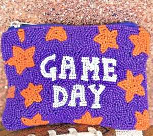 กระเป๋าใส่เหรียญผ้าใบสำหรับเด็กประดับลูกปัดขนาดเล็กมีซิปปิดขนาดเล็กสไตล์กุญแจเวลาที่น่ารักสำหรับเด็กผู้หญิงลายปัก - Product Image 1