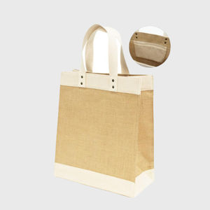 Logo personnalisé de haute qualité sac à provisions en jute sac en toile de coton article personnalisé Style motif lettre Promotion UK - Product Image 2