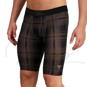 Shorts de sport pour hommes, style tendance, taille élastique, compression, automne - Product Image 2