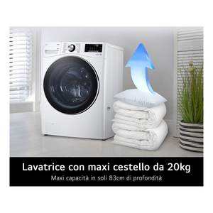 SERIE P3 F0P3020TSWC AI DD Lavadora de Carga Frontal de 20 Kg, Color Blanco y Negro, Clase B, 1000 rpm, Dimensiones 70x83x99cm - Product Image 6