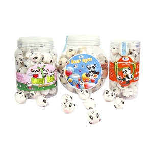 Precio al por mayor Almacenamiento Cool Bear gomoso Caramelo Suave malvaviscos forma de bola multicolor dulce característica Regalo caramelo para niños - Product Image 1