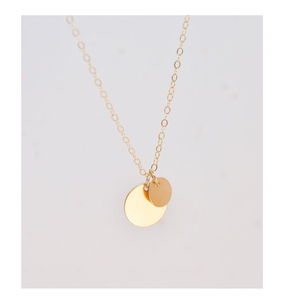 Fabricant de gros pendentif rond lisse à la mode et simple S925 en argent pur Design personnalisé - Product Image 6