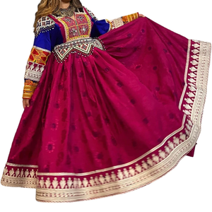 Nouvelle arrivée Robes brodées de style afghan pour femmes Prix de gros Robe afghane à manches longues à vendre - Product Image 4