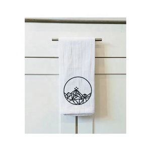 ชุดผ้าขนหนู100% ลายกอตตอนออร์แกนิกผ้าคอตตอนสีขาวเป็นมิตรกับสิ่งแวดล้อมผ้าแห้งเร็วใช้ในบ้าน - Product Image 6