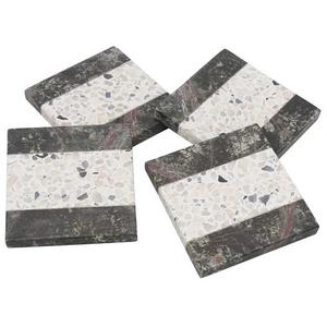 Posavasos de mármol de madera hecho a mano de alta calidad, diseño cuadrado de hueso de cuerno único, artículo decorativo para el hogar más vendido para comedor - Product Image 3